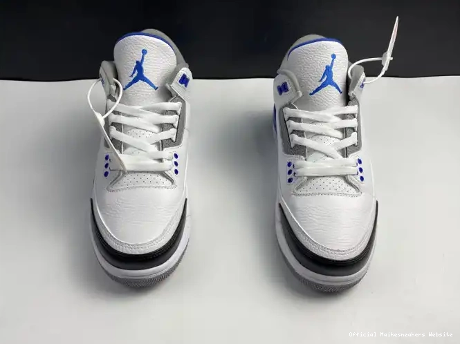 Official Maikesneakers Blue Retro White Air CT8532-040 Jordan 3 0508